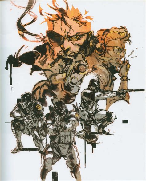 original metal gear solid box art|yoji shinkawa website.